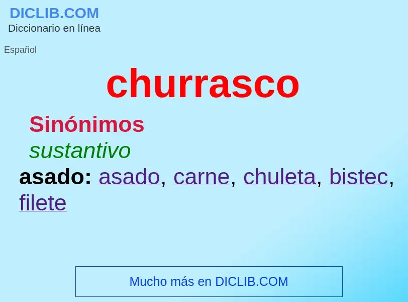 Wat is churrasco - definition