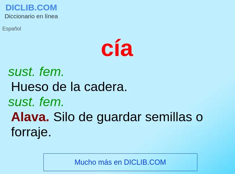 O que é cía - definição, significado, conceito