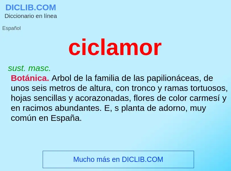 Wat is ciclamor - definition