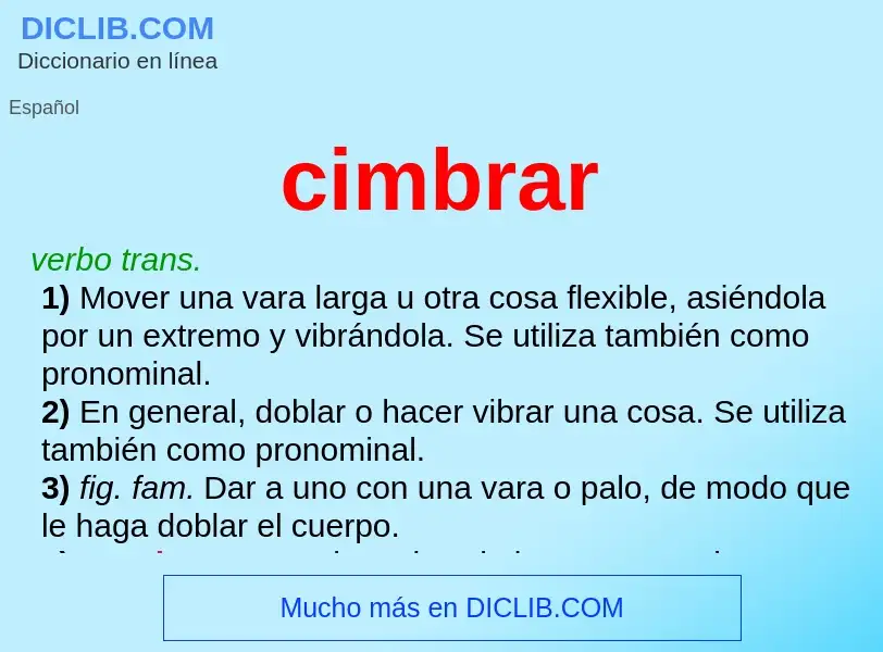 Wat is cimbrar - definition