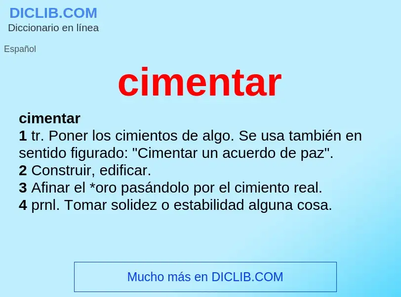 Wat is cimentar - definition