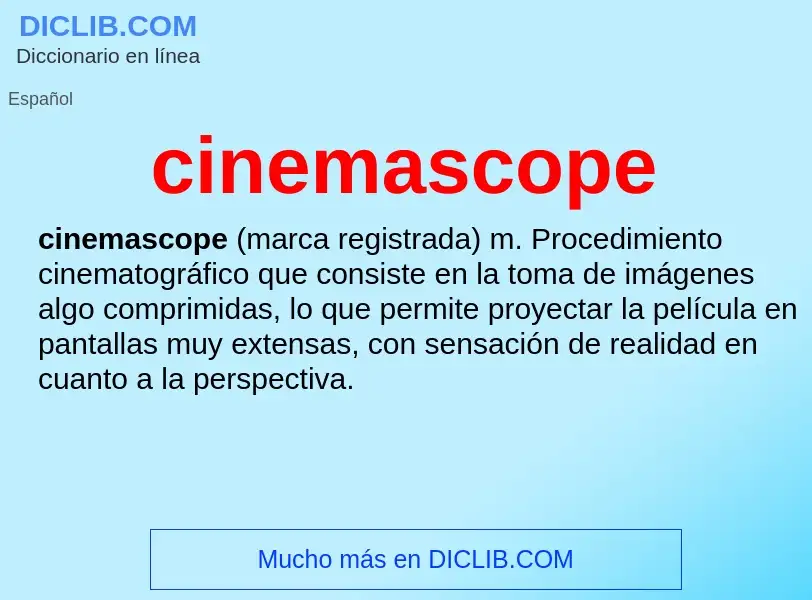 Что такое cinemascope - определение