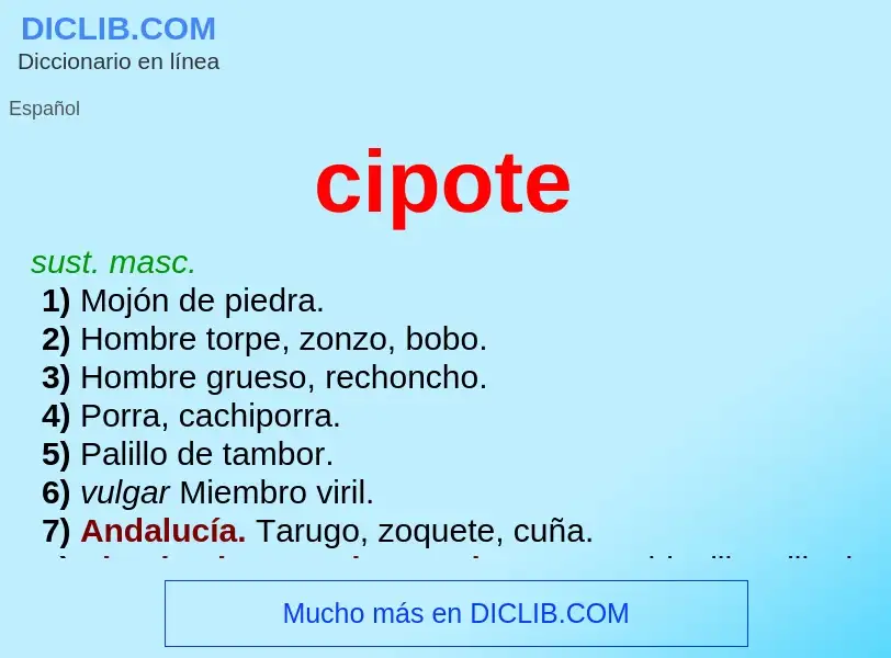 What is cipote - meaning and definition