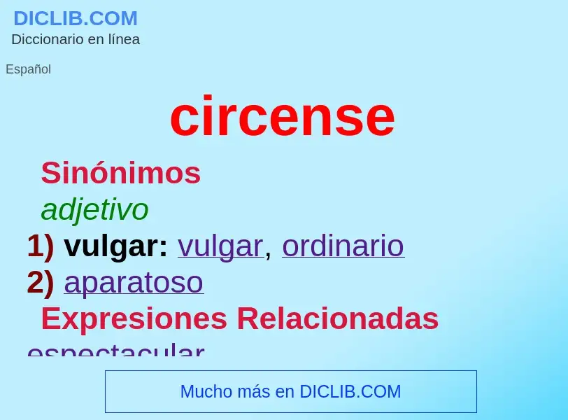 What is circense - definition