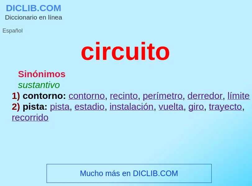 Che cos'è circuito - definizione