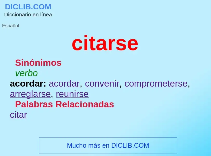 What is citarse - definition