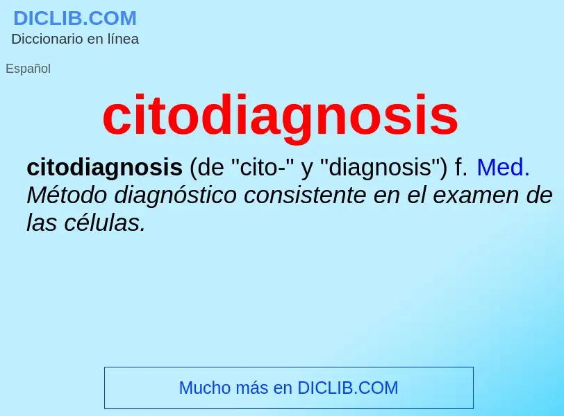 Что такое citodiagnosis - определение