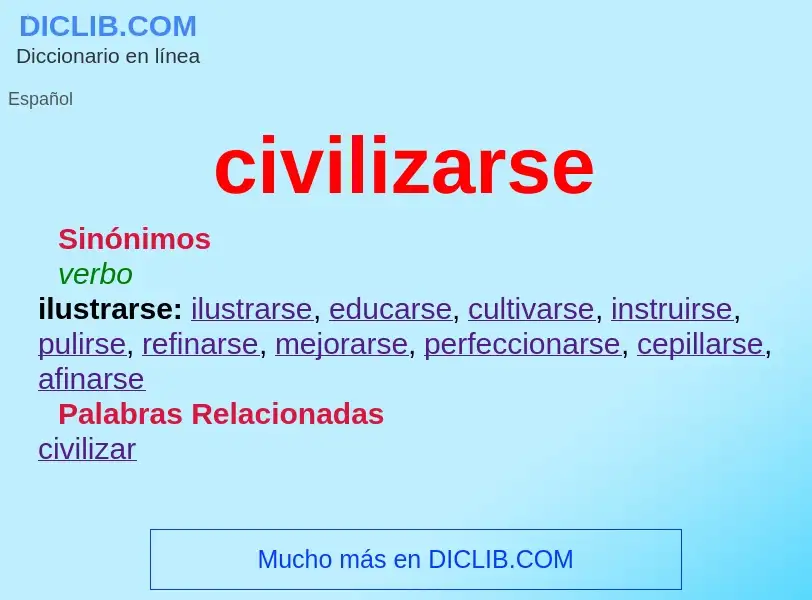 Che cos'è civilizarse - definizione