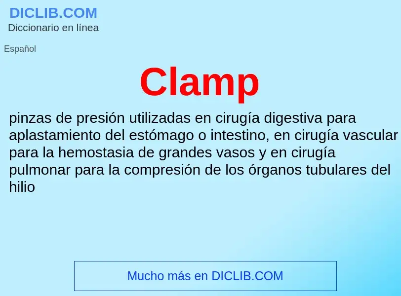 Che cos'è Clamp - definizione