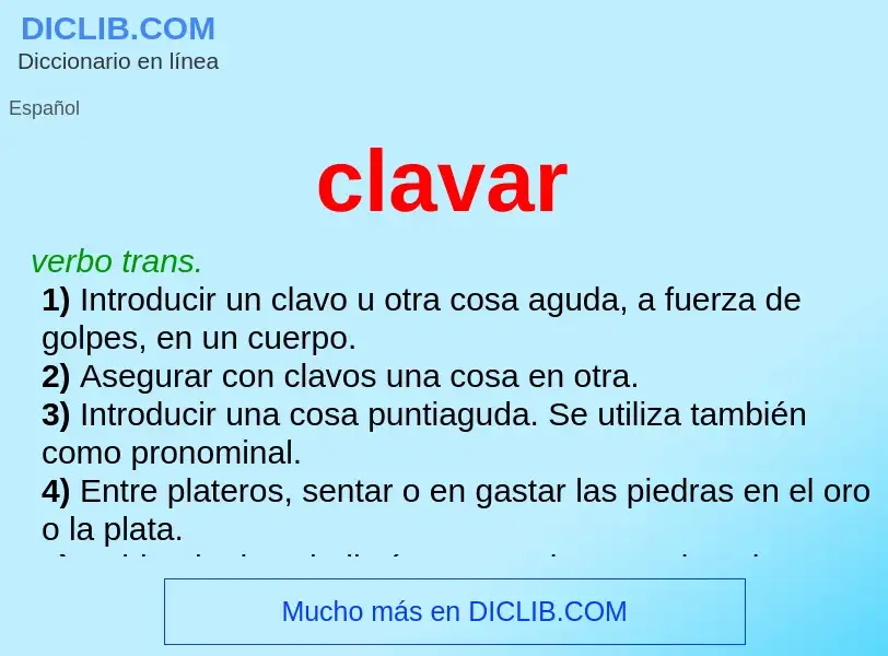 Was ist clavar - Definition