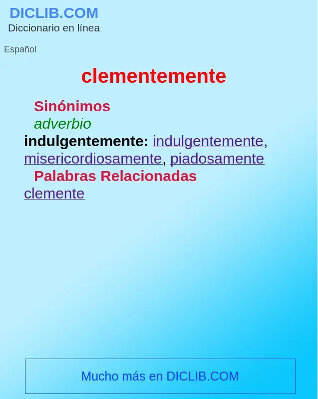 Wat is clementemente - definition