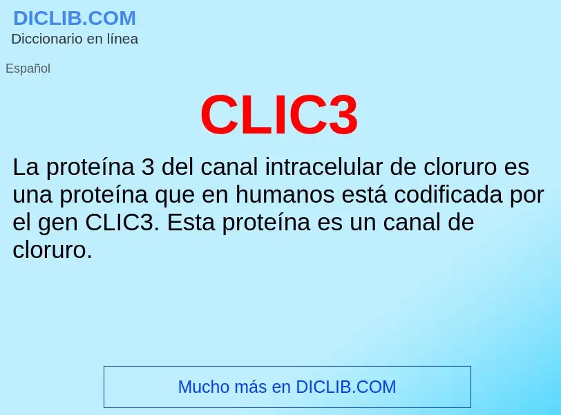 ¿Qué es CLIC3? - significado y definición