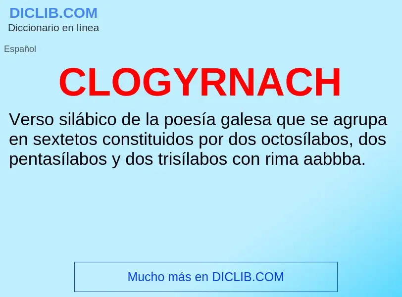 Что такое CLOGYRNACH - определение