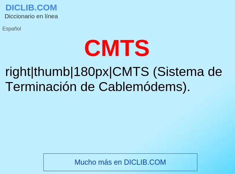 Что такое CMTS - определение