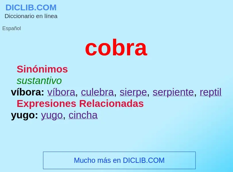 Wat is cobra - definition