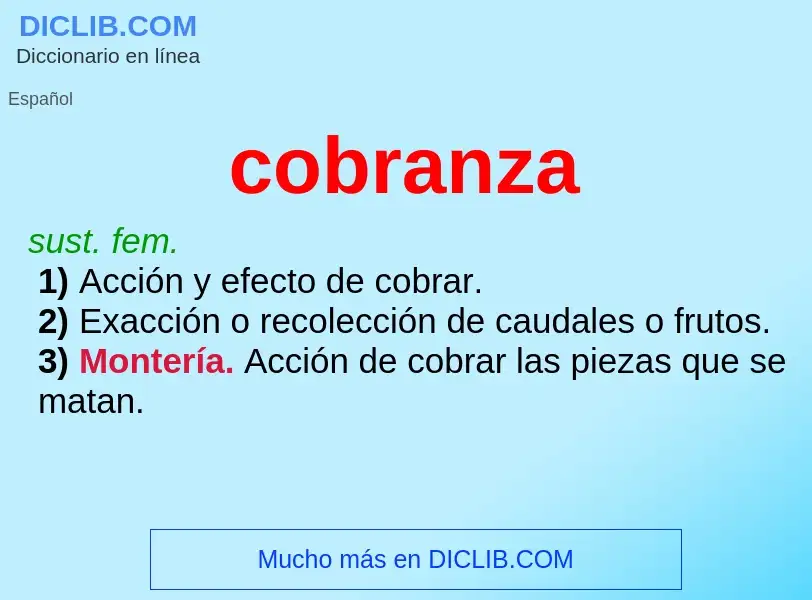 What is cobranza - definition