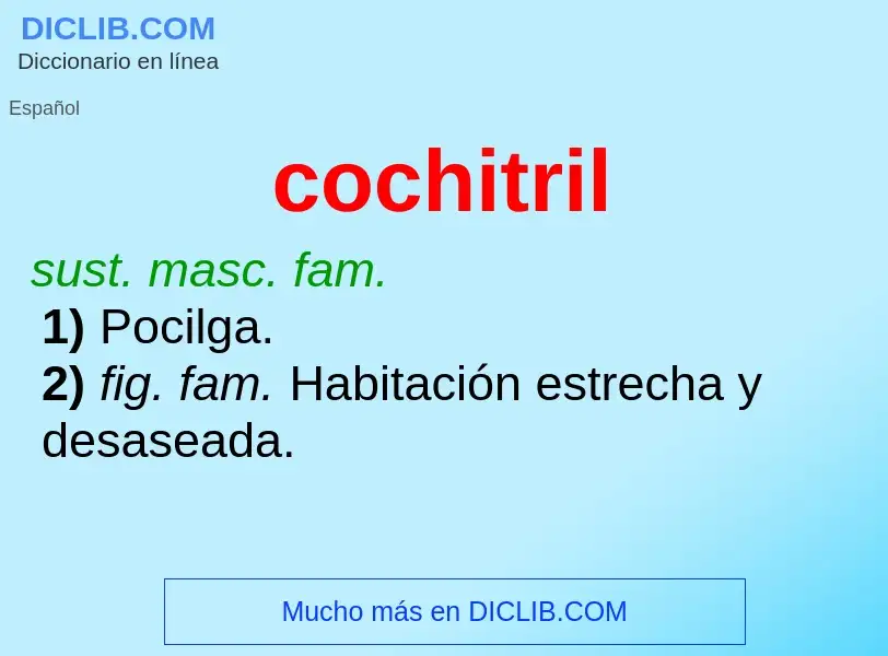 Wat is cochitril - definition