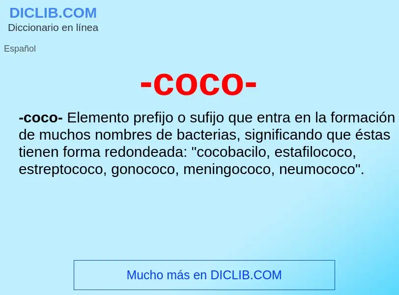 Wat is -coco- - definition