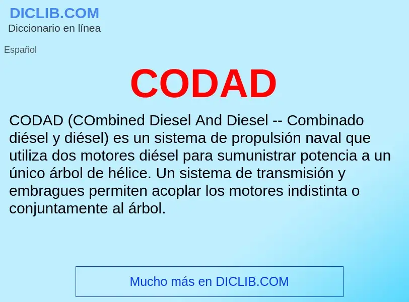 ¿Qué es CODAD? - significado y definición