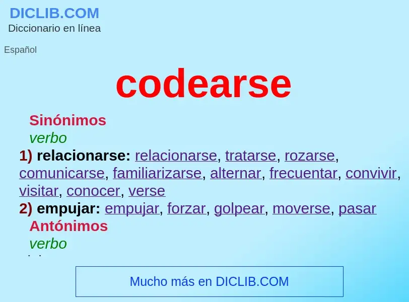 O que é codearse - definição, significado, conceito