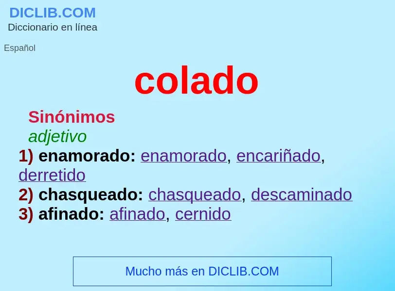 Wat is colado - definition