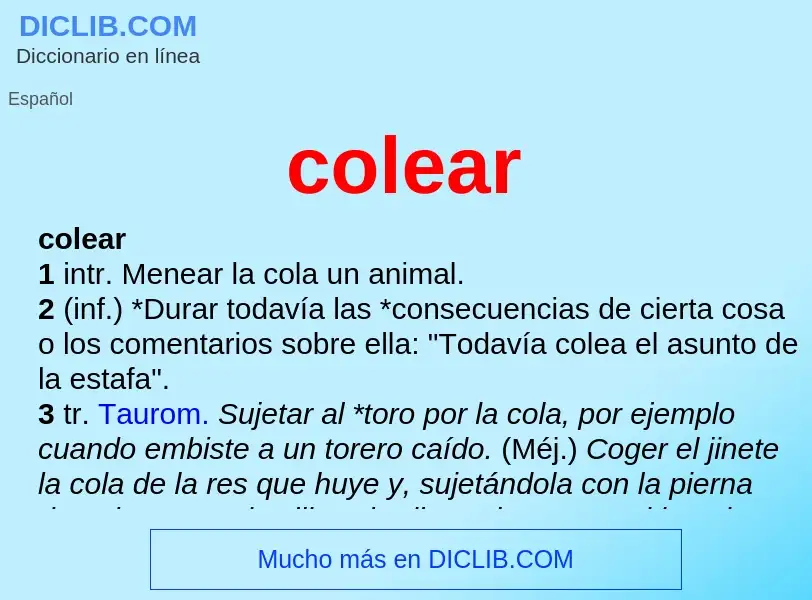 O que é colear - definição, significado, conceito