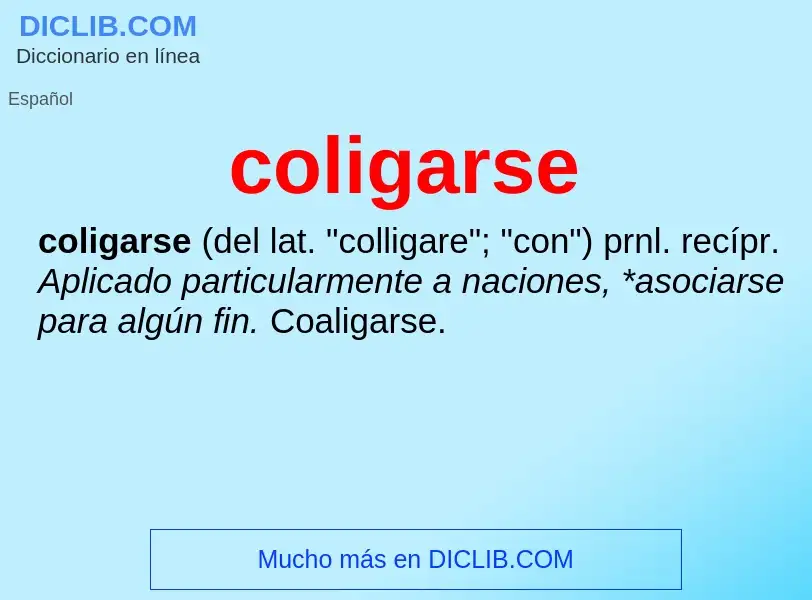 Wat is coligarse - definition