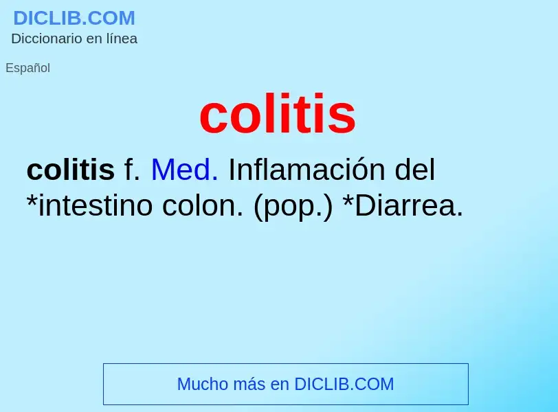 Что такое colitis - определение