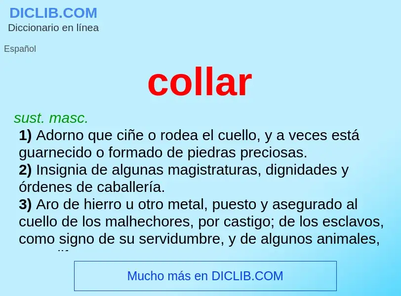 What is collar - definition