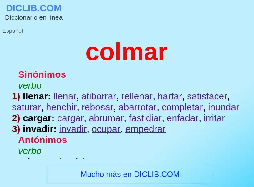 What is colmar - definition