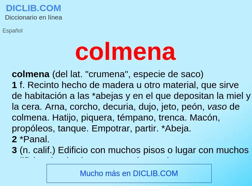 Was ist colmena - Definition