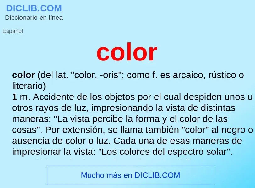 What is color - definition