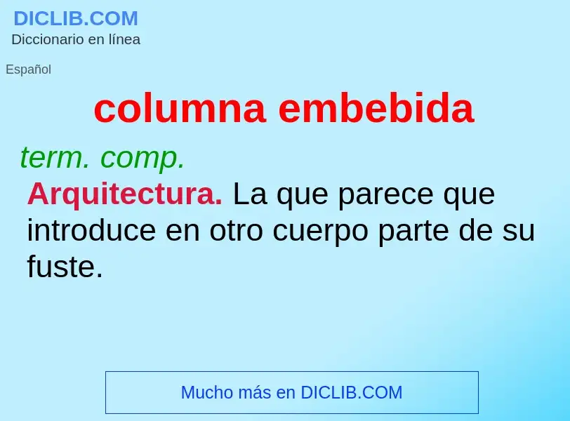 Wat is columna embebida - definition