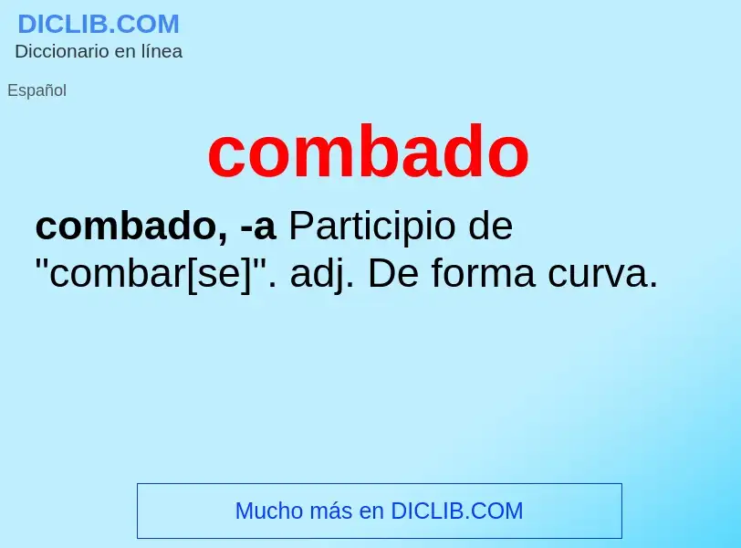 Wat is combado - definition