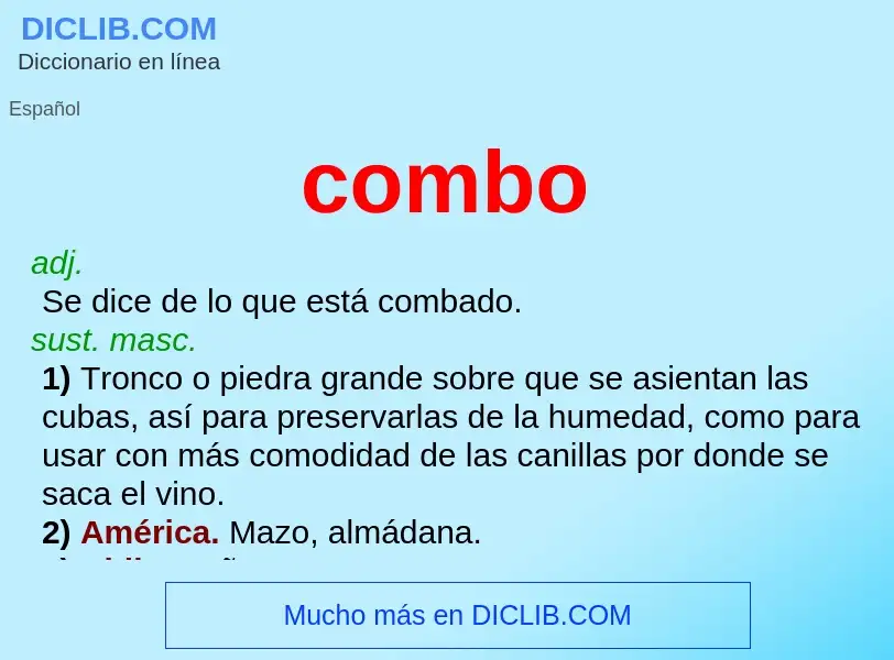 What is combo - meaning and definition