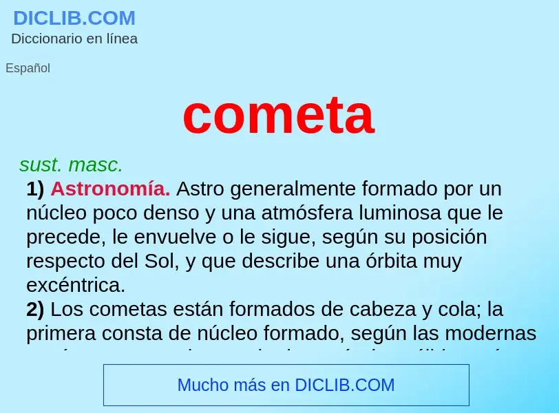 Wat is cometa - definition