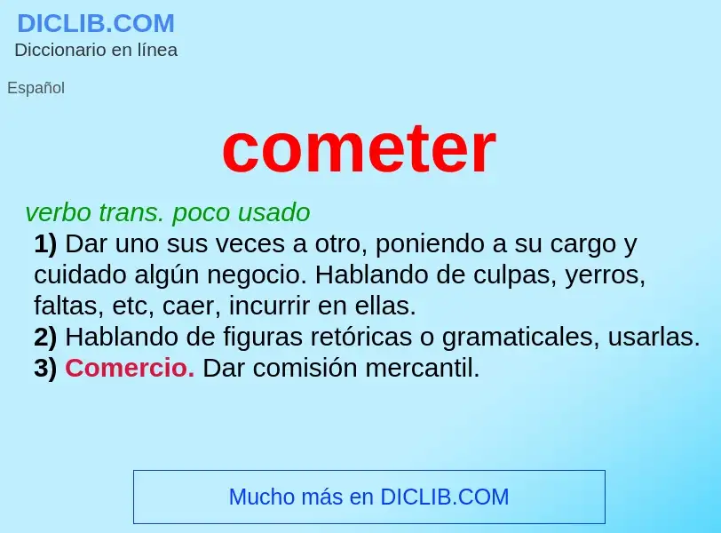 Wat is cometer - definition