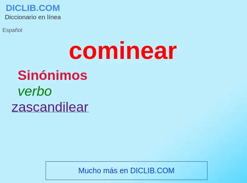 Wat is cominear - definition