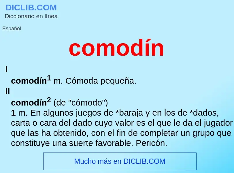 What is comodín - definition