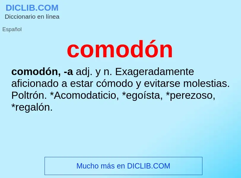 Wat is comodón - definition