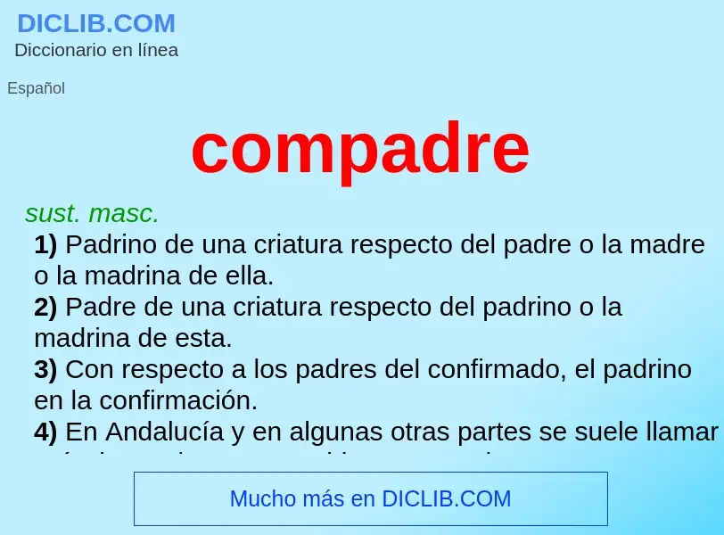 What is compadre - definition