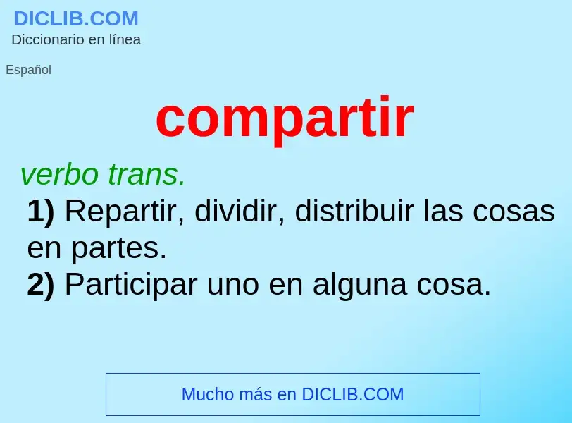 ¿Qué es compartir? - significado y definición