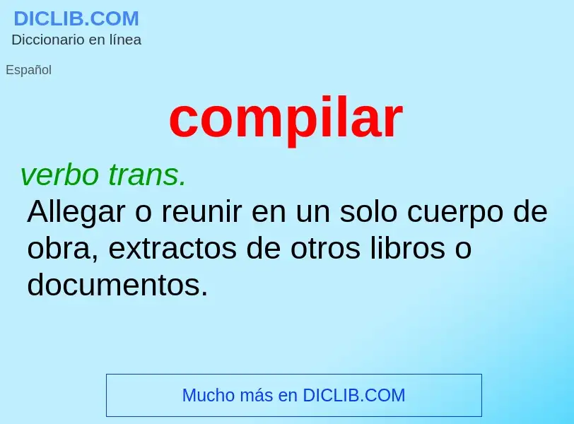 What is compilar - definition