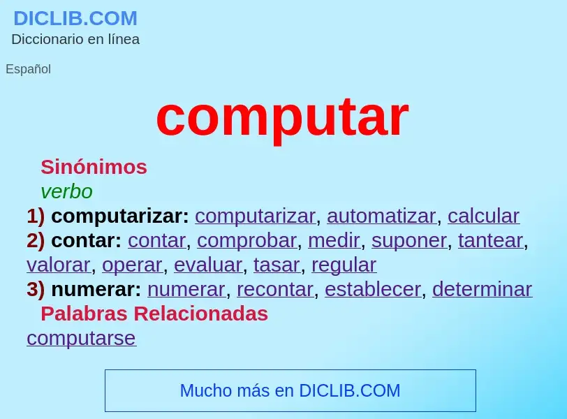 What is computar - definition