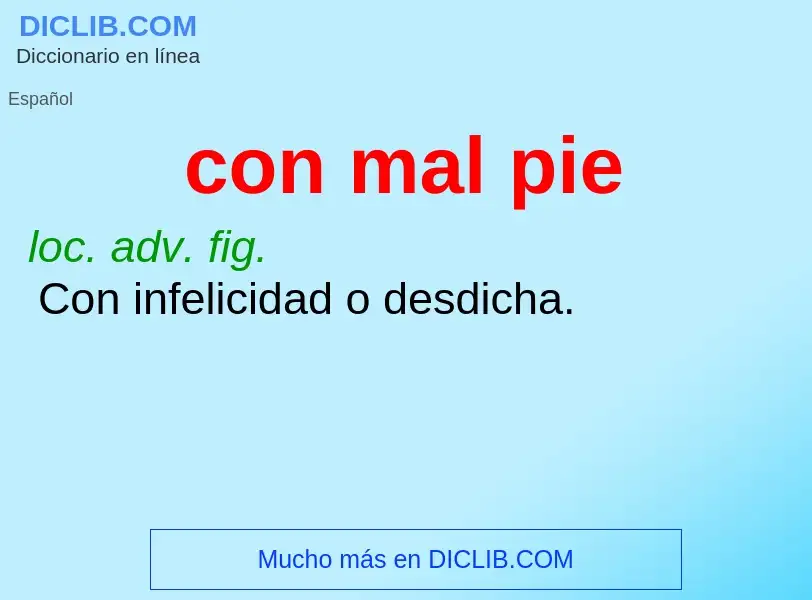 Wat is con mal pie - definition