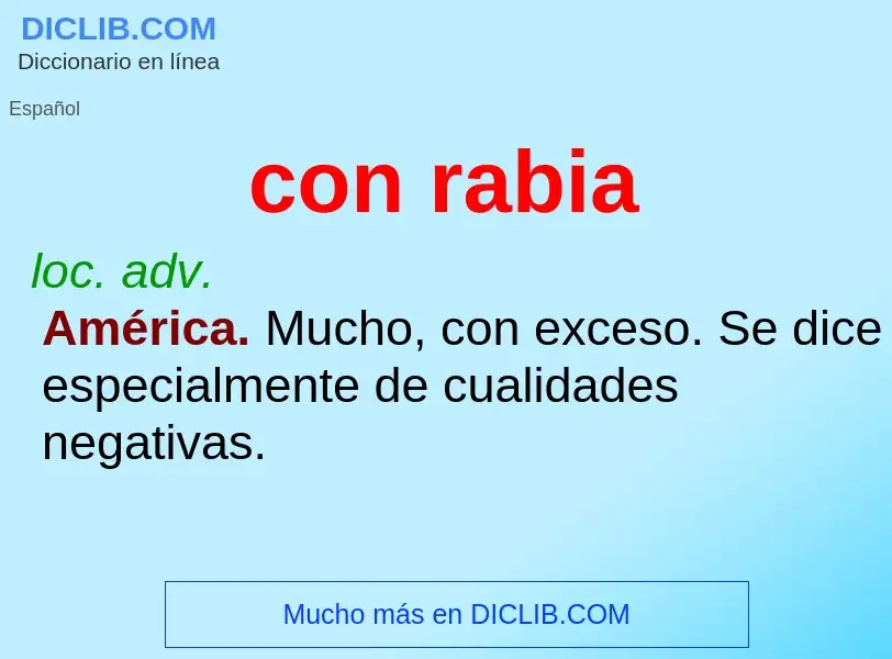 Wat is con rabia - definition