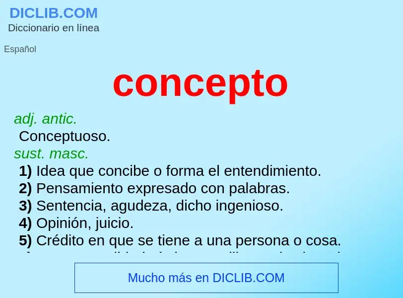 ¿Qué es concepto? - significado y definición