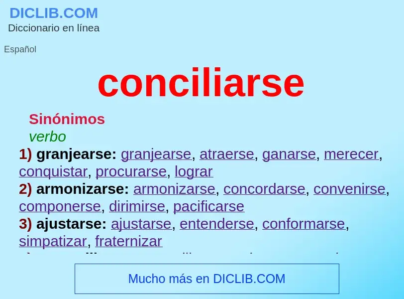 What is conciliarse - definition