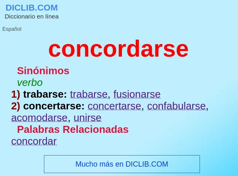 Wat is concordarse - definition