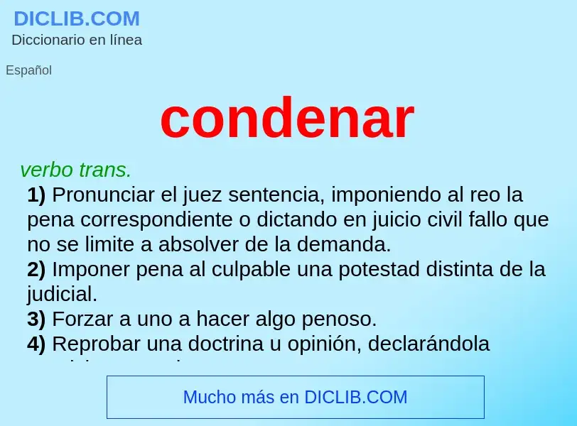 Wat is condenar - definition